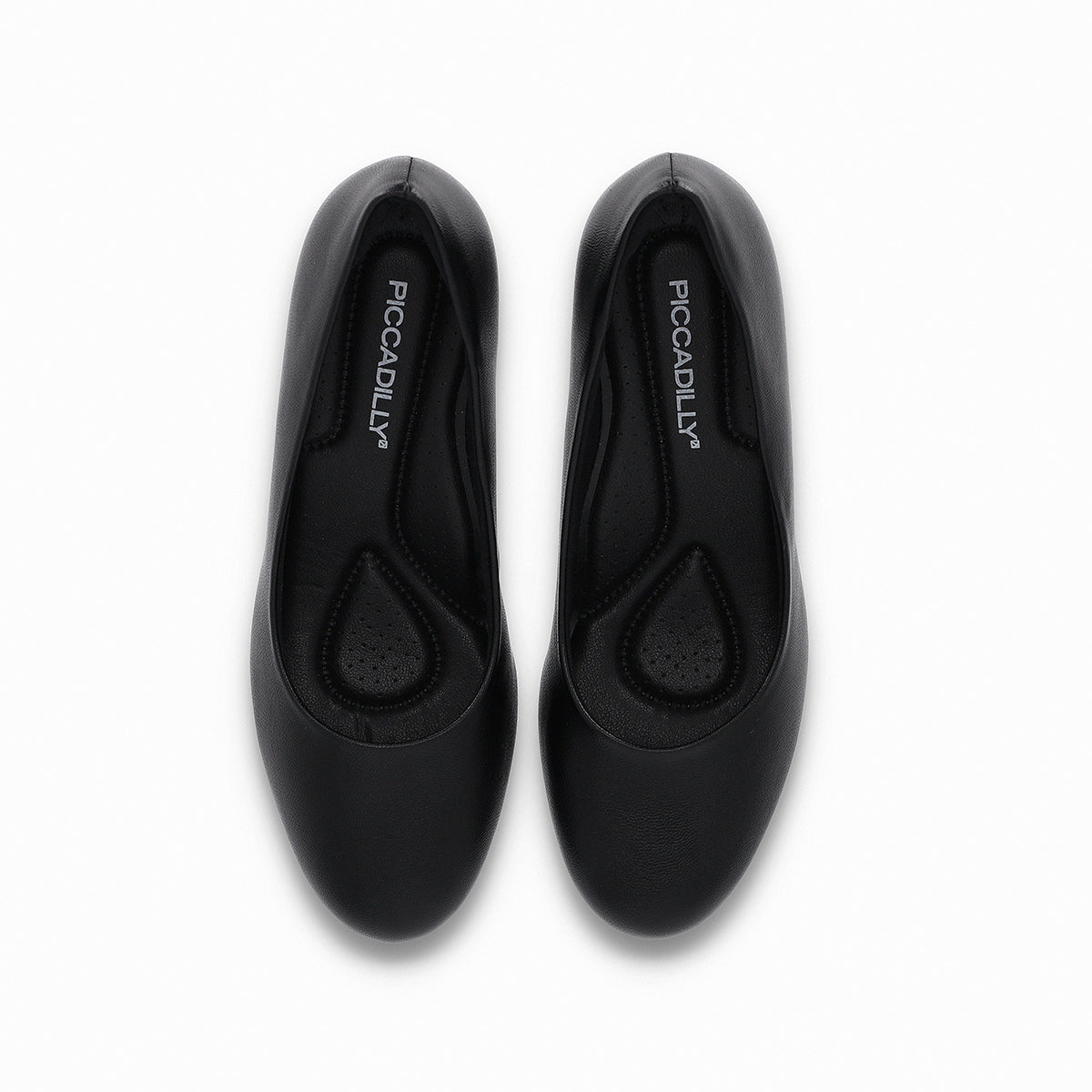 Piccadilly padded high heeld in black