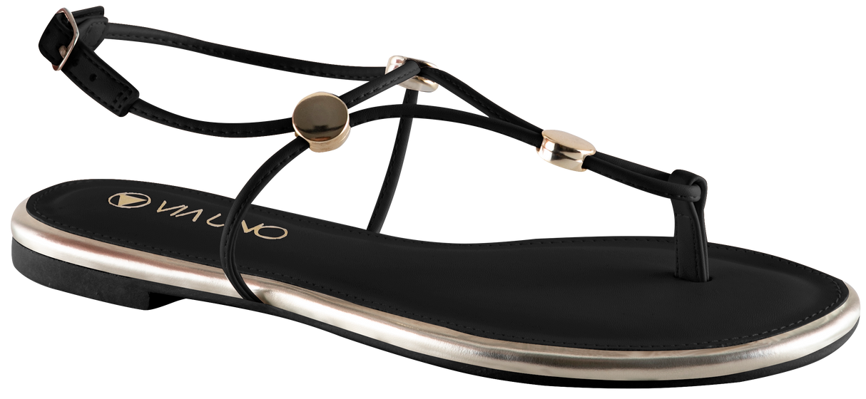 Sandália rasteira feminina Via Uno 127421