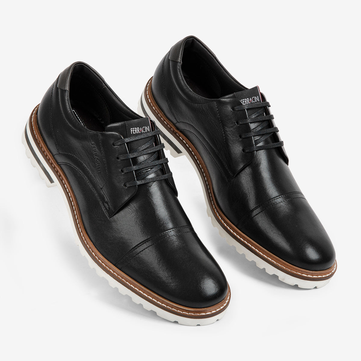 Zapatos casuales de cuero para hombre Ferracini Cincy 3401