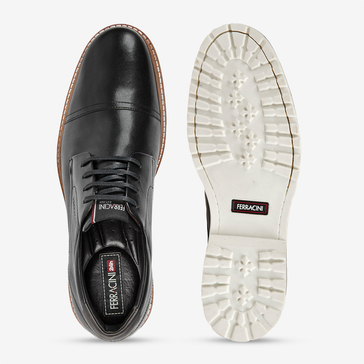 Zapatos casuales de cuero para hombre Ferracini Cincy 3401