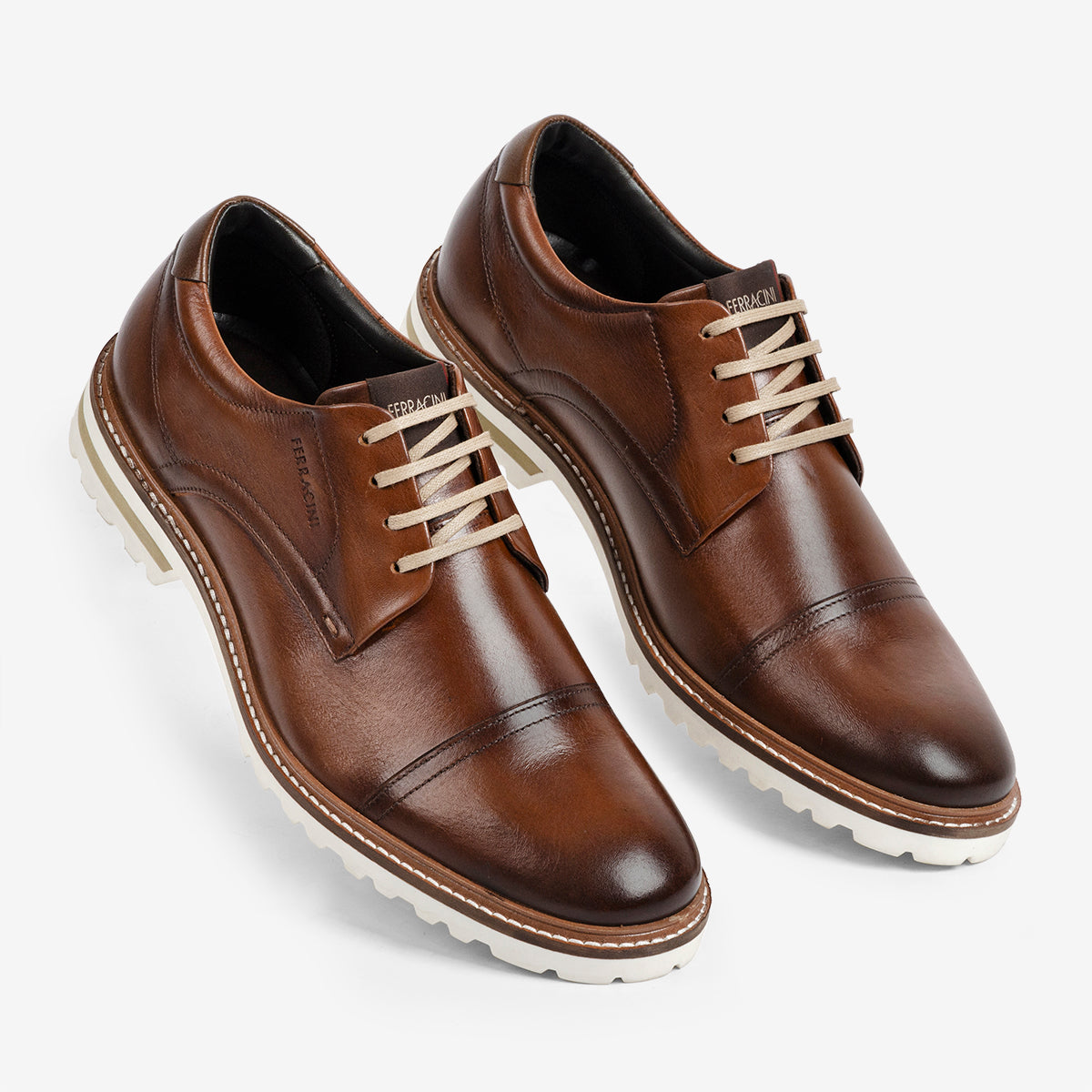 Zapatos casuales de cuero para hombre Ferracini Cincy 3401