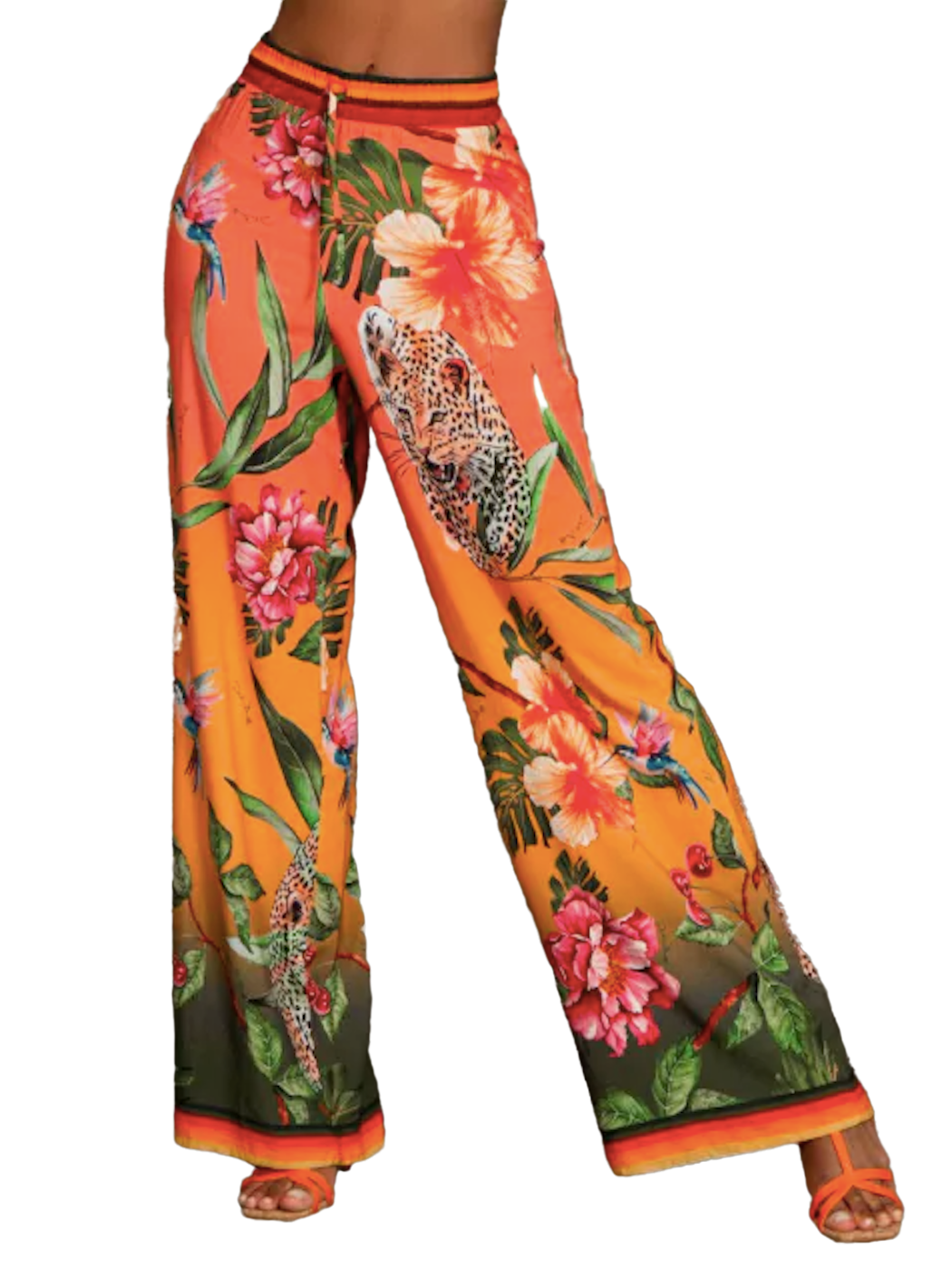 Pit Bull Jeans Pantalones florales para mujer 63881