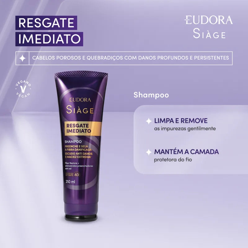 O Boticario Eudora Siage Immediate Rescue Women's Shampoo