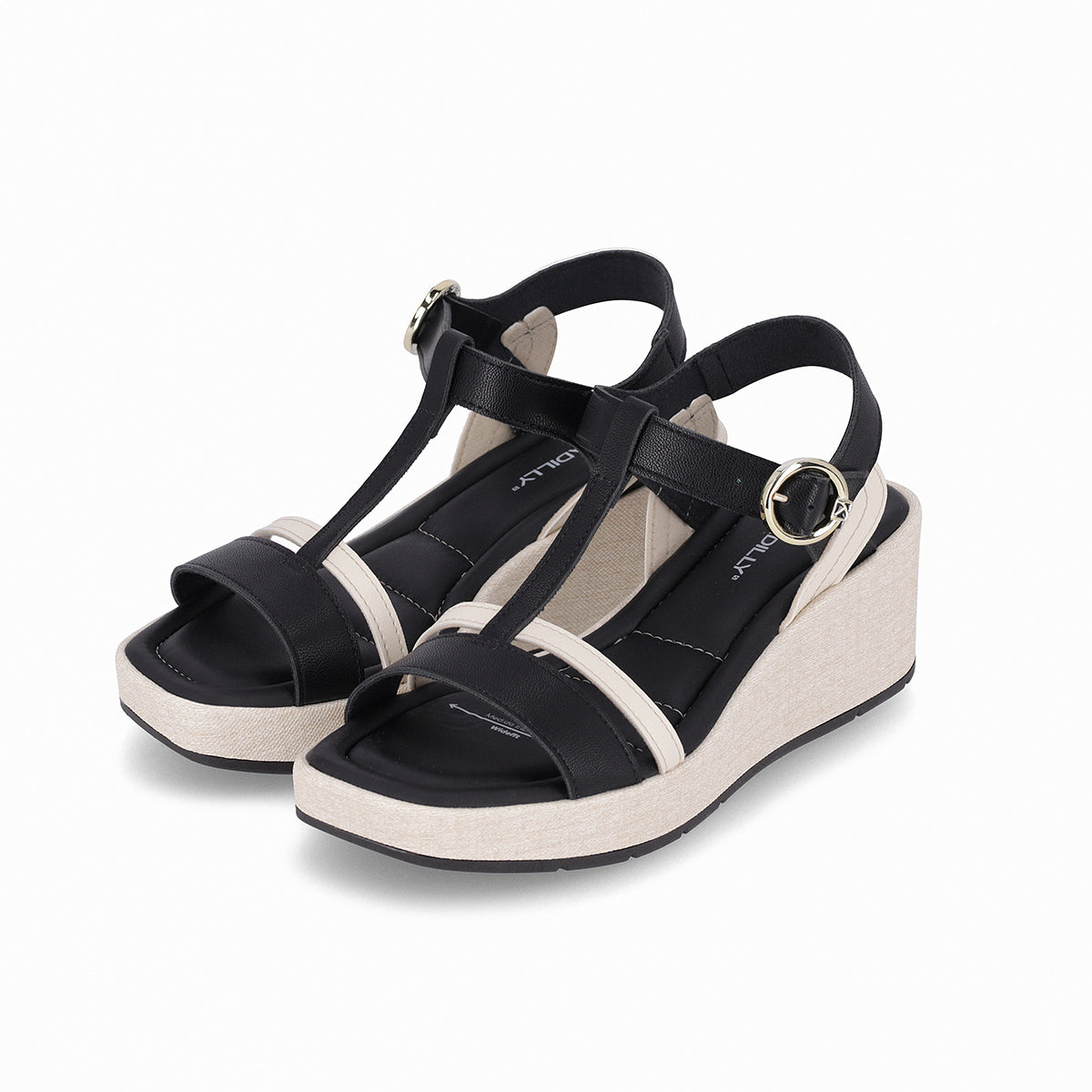 Sandália plataforma feminina Piccadilly Wedge 580009