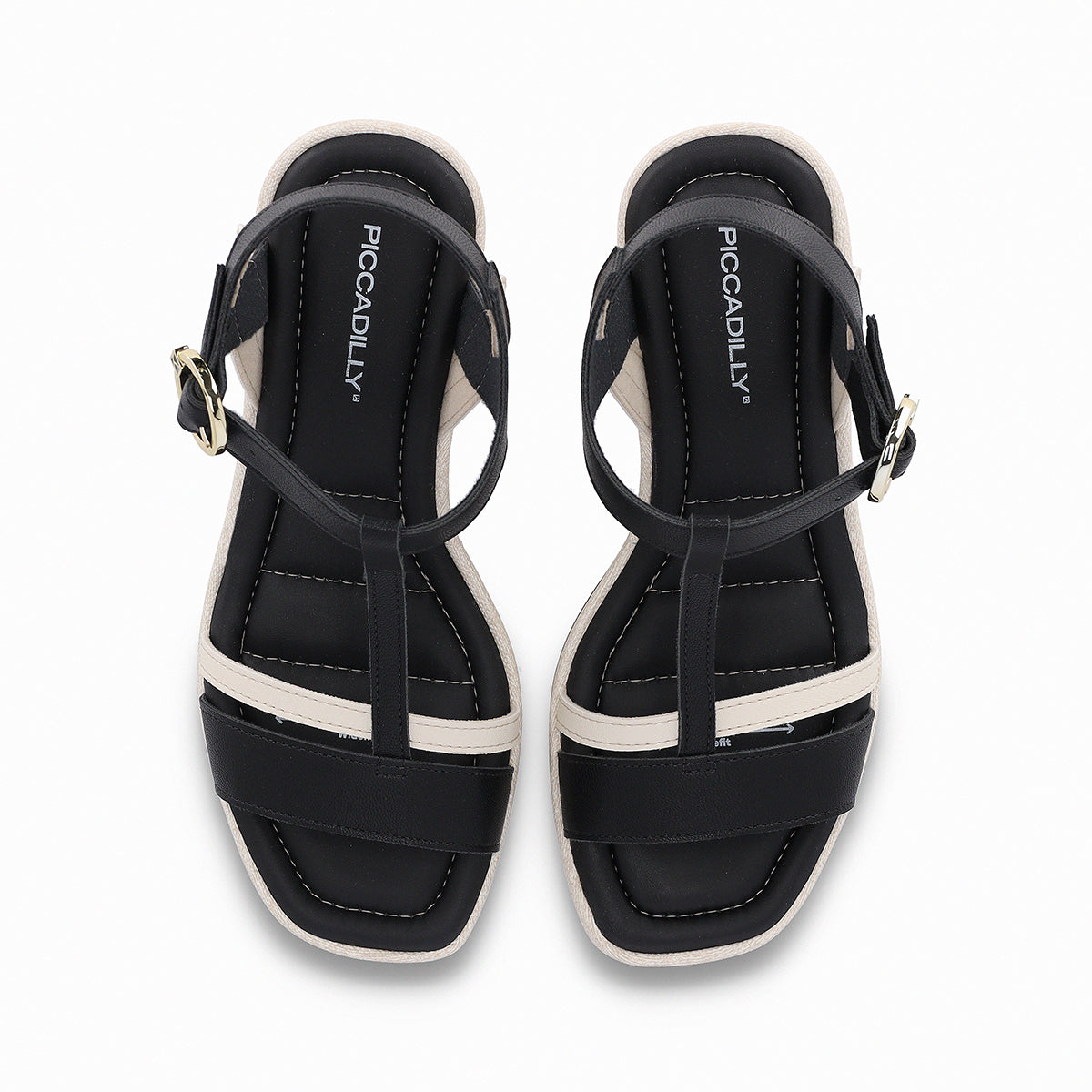 Sandália plataforma feminina Piccadilly Wedge 580009