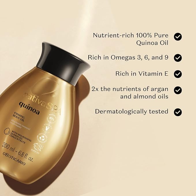 Óleo Corporal Feminino de Quinoa O Boticário Nativa Spa