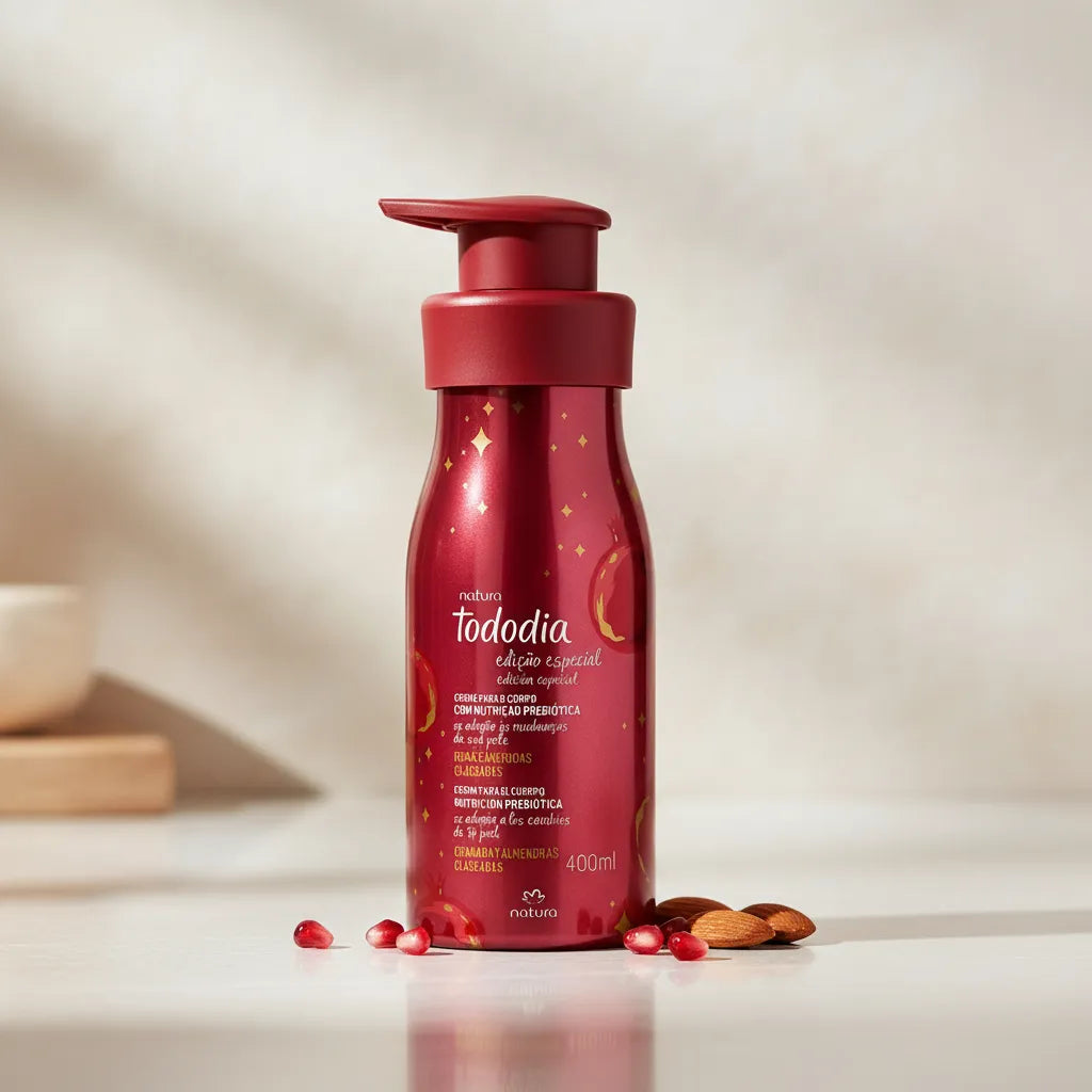 Natura Todo Dia Women's Pomegranate and Glazed Almonds Body Moisturizing
