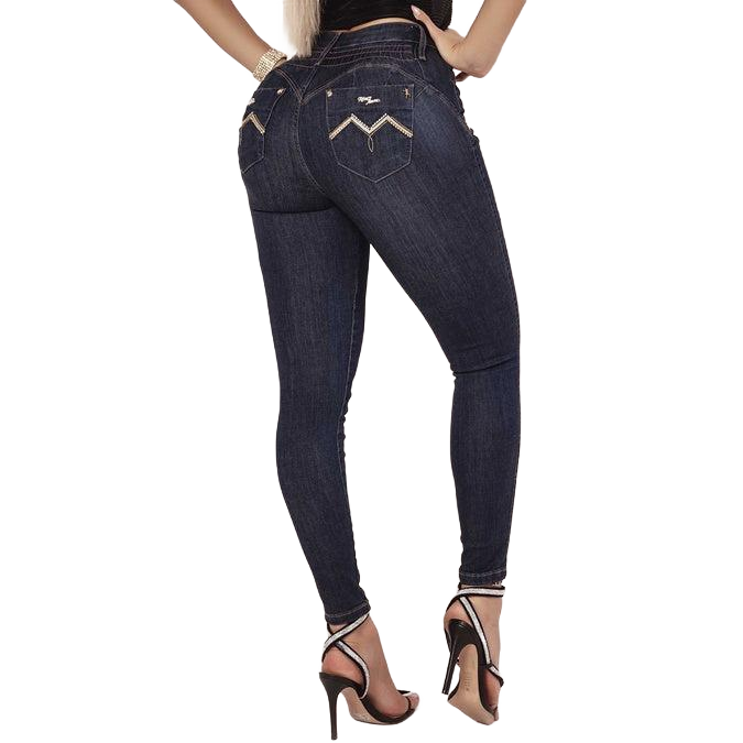 Rhero Women's High Waist Butt Lifting Jeans Pants 56243