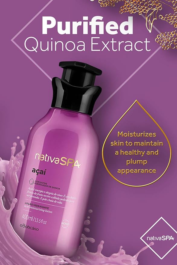 O Boticario Nativa Spa Açai Women's Moisturizing Body Lotion