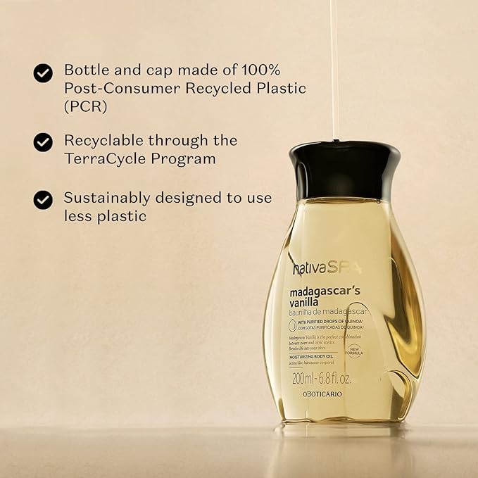 O Boticário Nativa Spa Óleo Corporal Feminino Baunilha Madagascar