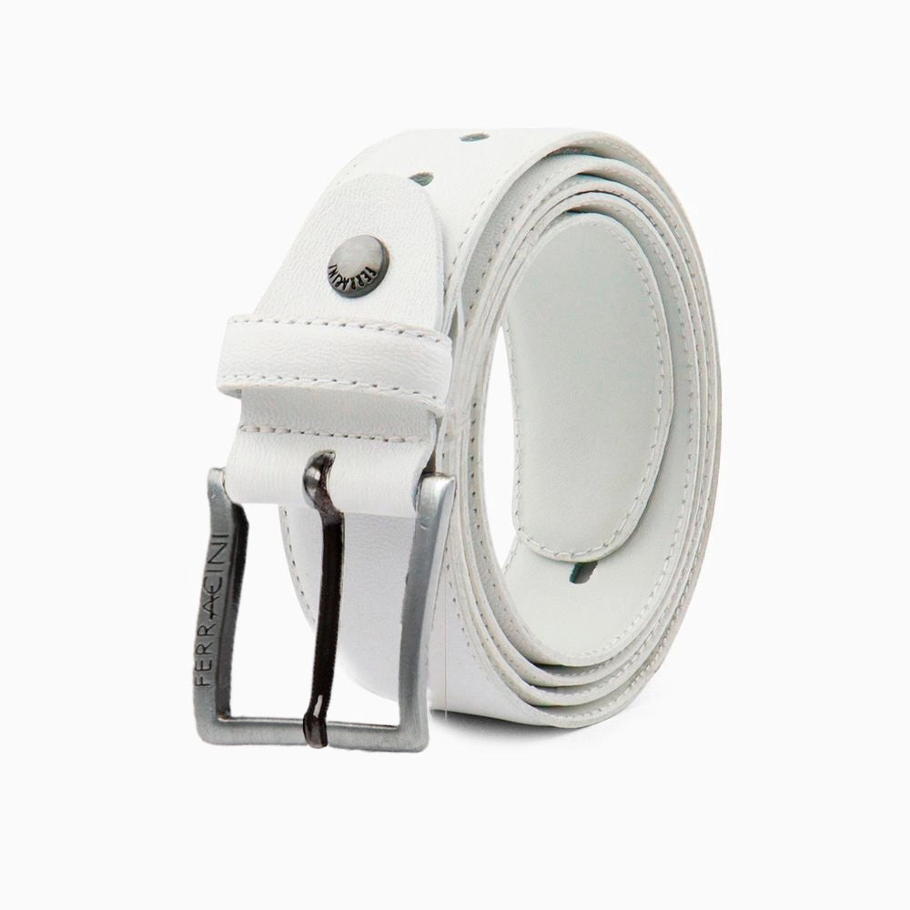 Ferracini Cinturón de piel ajustable para hombre FC265