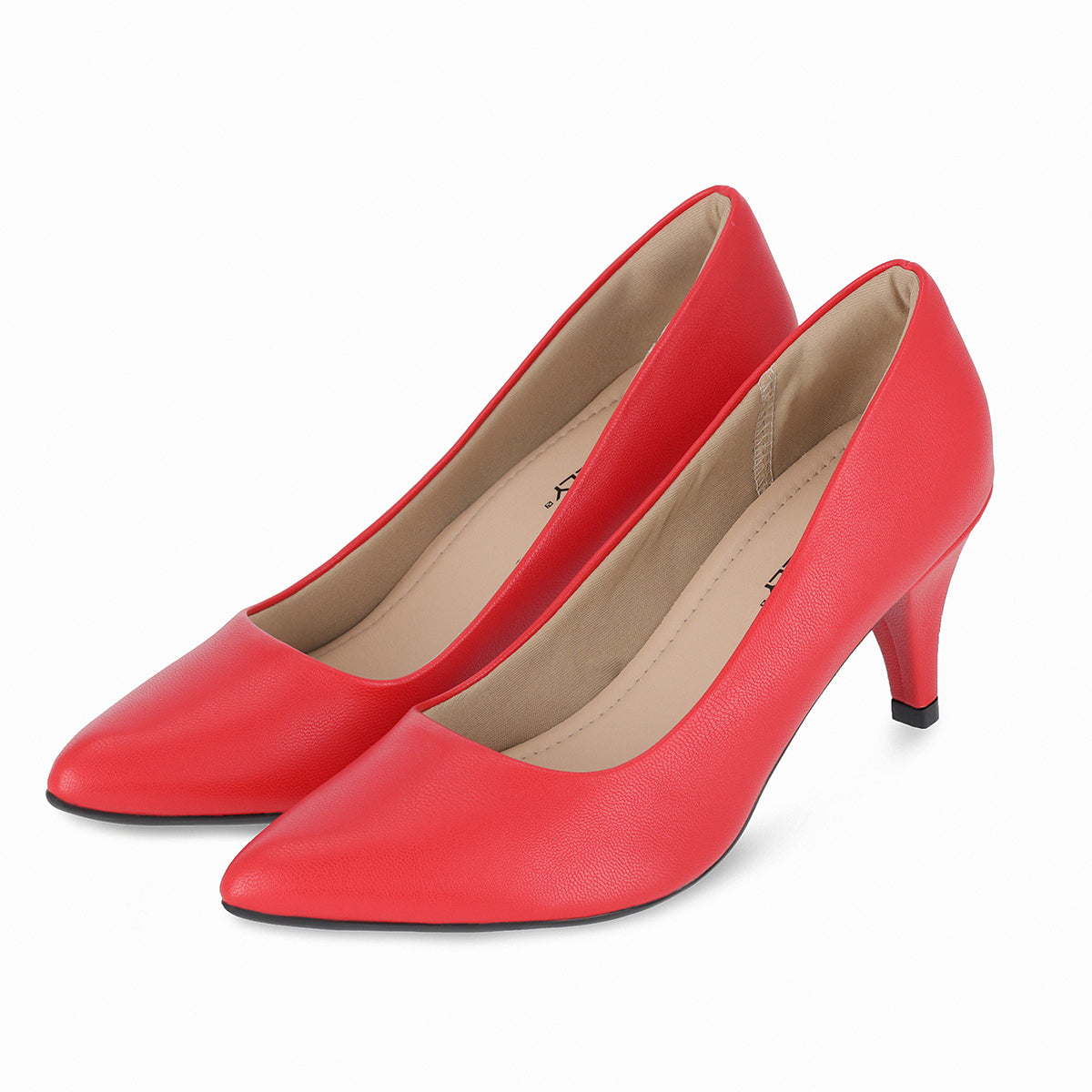 Piccadilly Women's Red High Heel Pump Shoe 745035