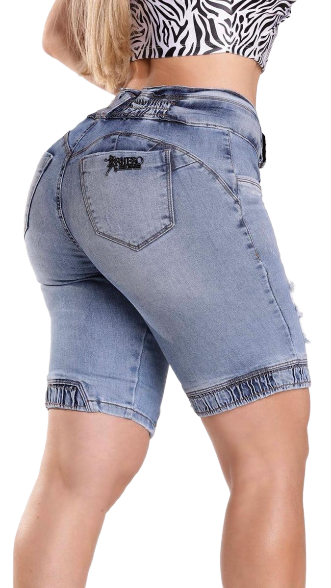 Rhero Women's High Waisted Ripped Jeans Shorts 56459