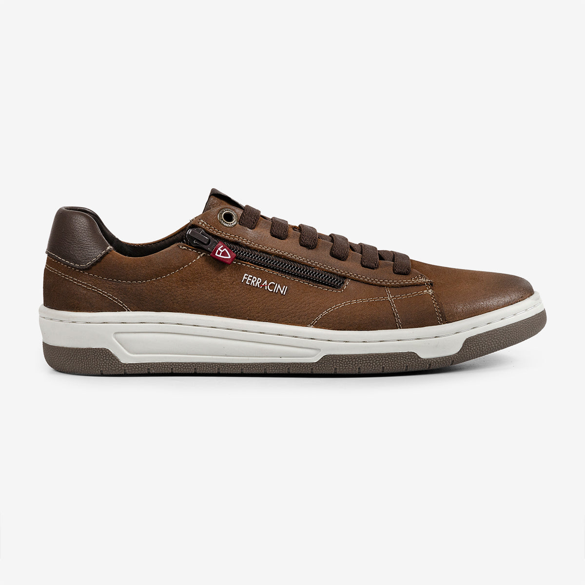 Zapatillas de piel sin cordones para hombre Ferracini Vox 8052