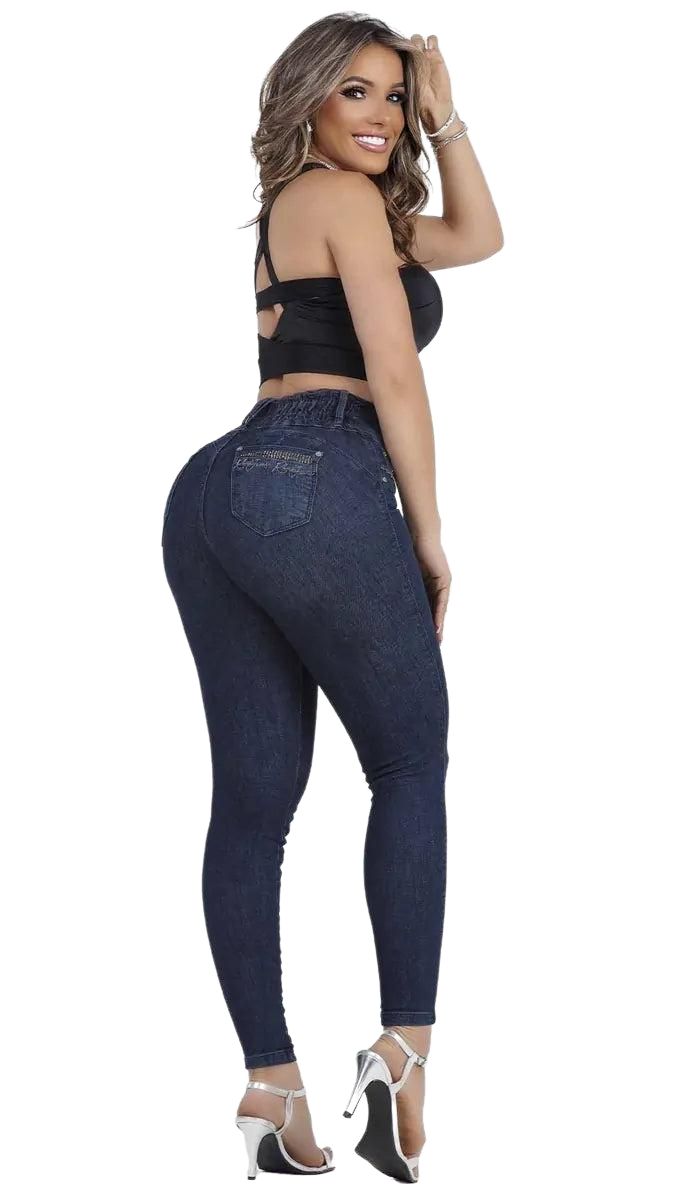 Rhero Jeans de Mujer Pantalones Pitillo de Talle Alto 56671