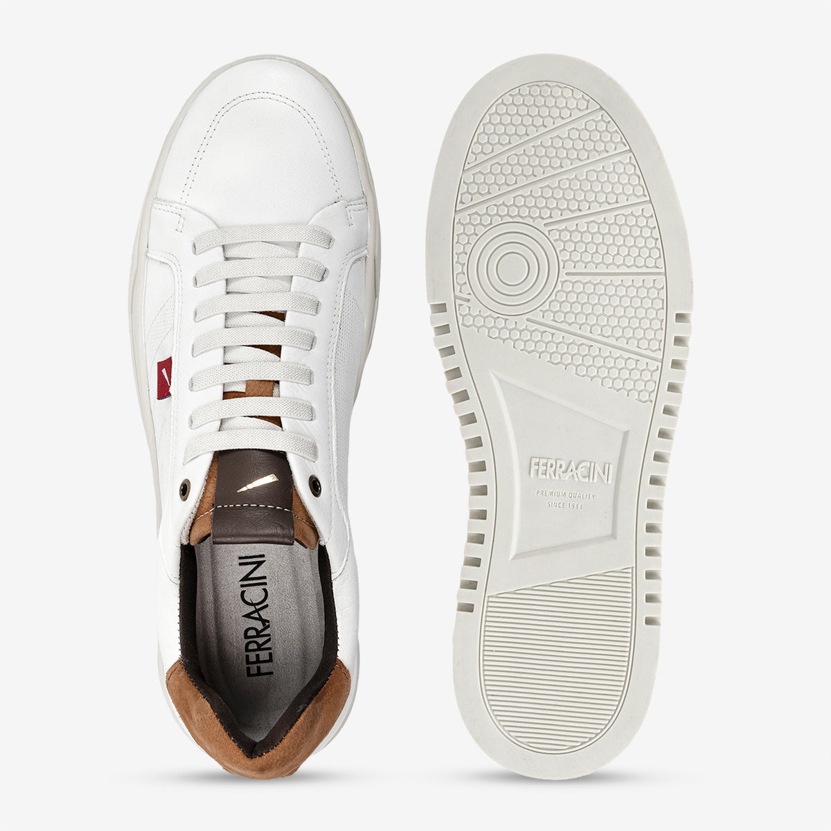 Zapatillas de piel para hombre Ferracini City 9131