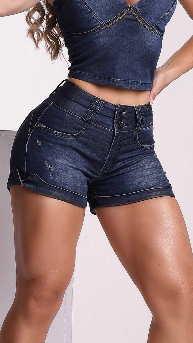 Rhero Pantalones cortos vaqueros para mujer 56333