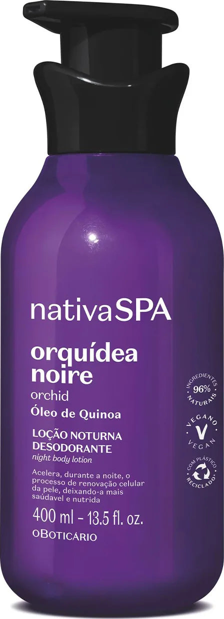 O Boticario Nativa Spa Women's Moisturizing Orchid Noir Body Lotion