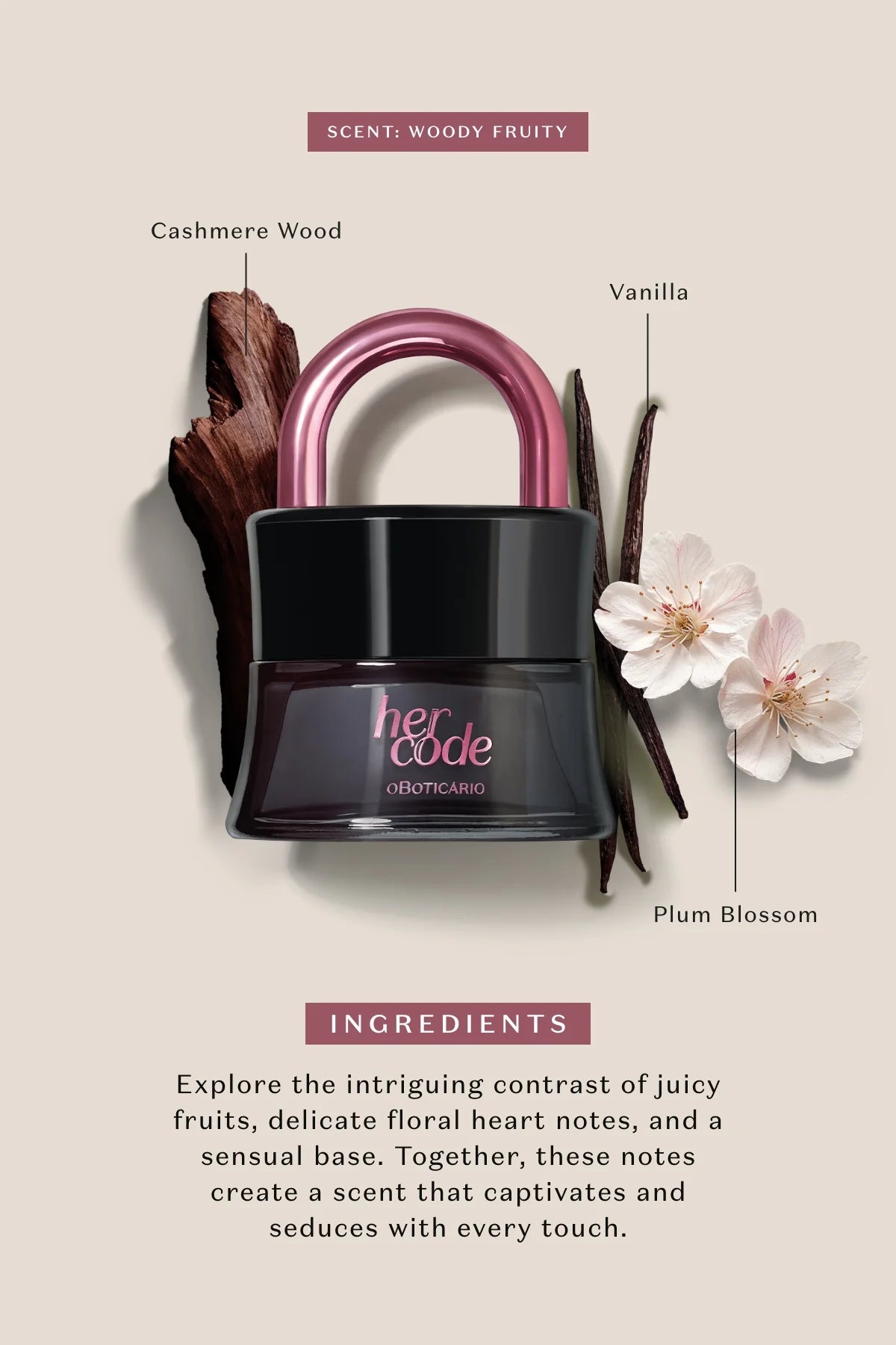 O Boticario Her Code Touch Women's Eau de Parfum