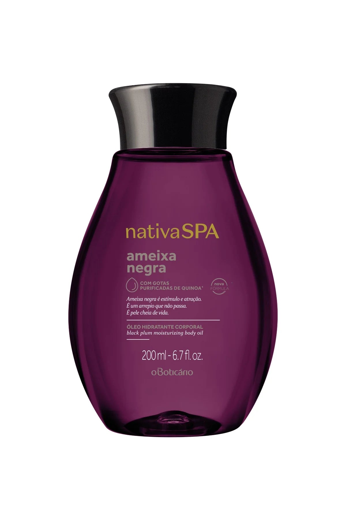 O Boticario Nativa Spa Women's Black Plum Body Oil