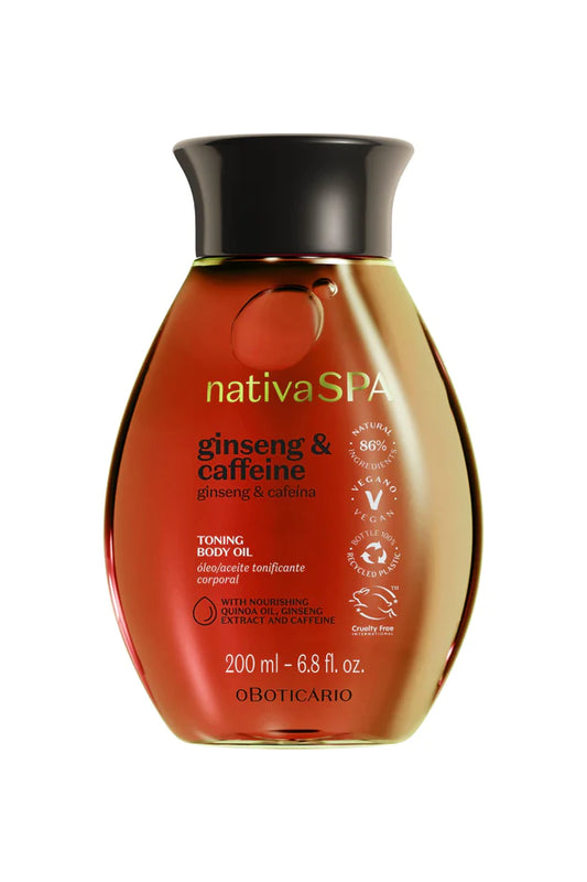 O Boticario Nativa Spa  Women's Ginseng & Caffeine  Body Oil