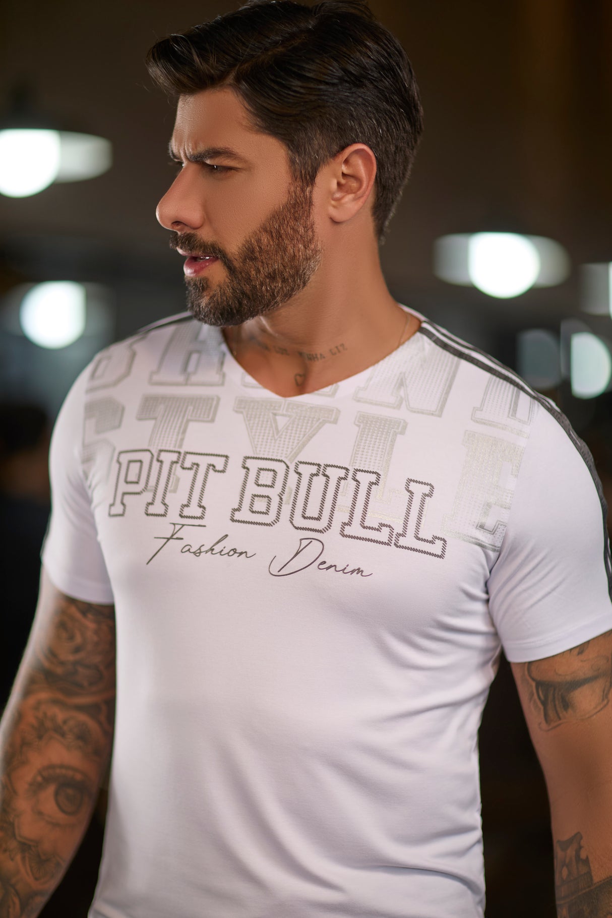 PIT BULL JEANS V NECK MEN'S T SHIRT 83295