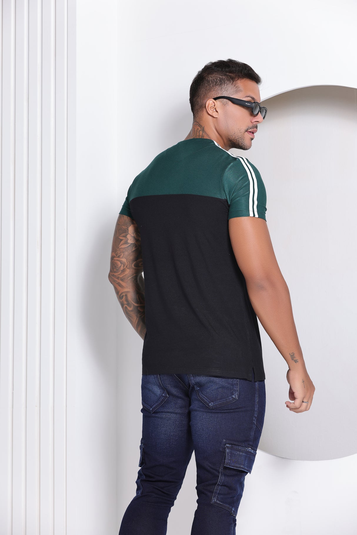 PIT BULL JEANS V NECK MEN'S T-SHIRT 81609