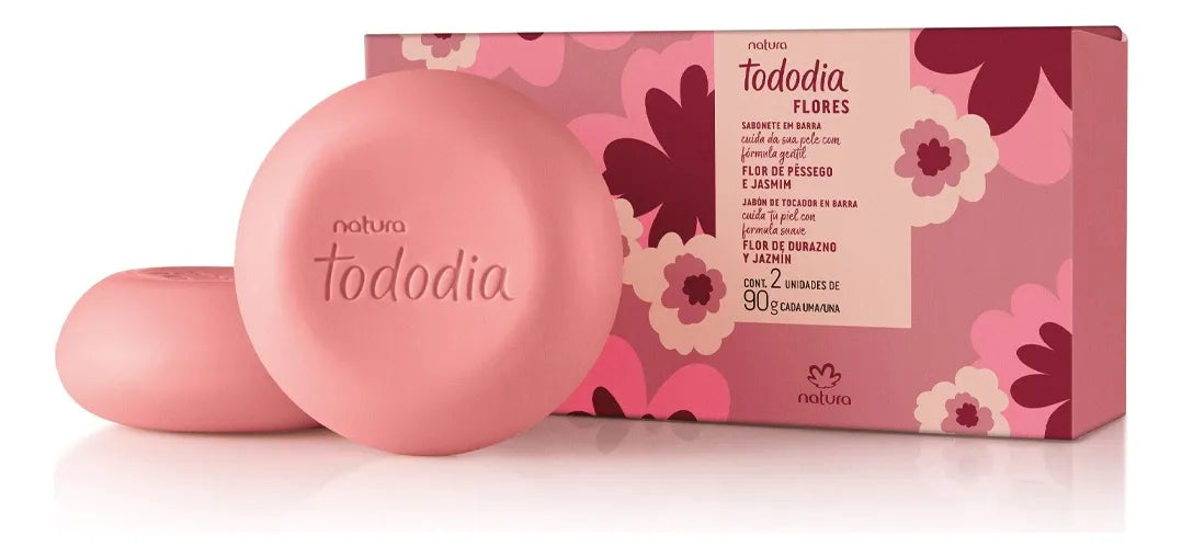 Natura Todo Dia Peach Blossom and Jasmine Women's Bar Soap