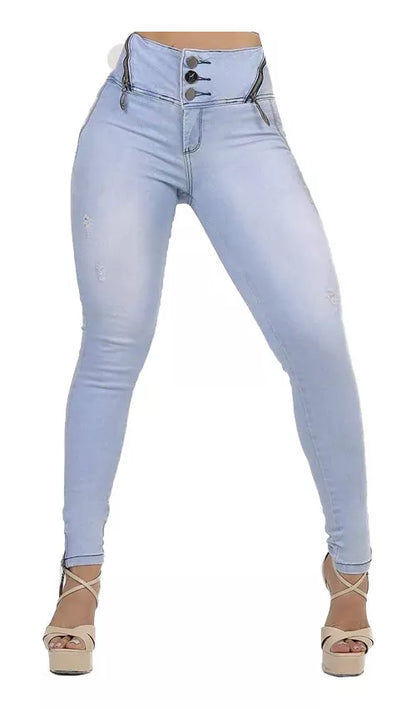 Rhero Women's High Waist Jeans Pants with Butt Lift 56713