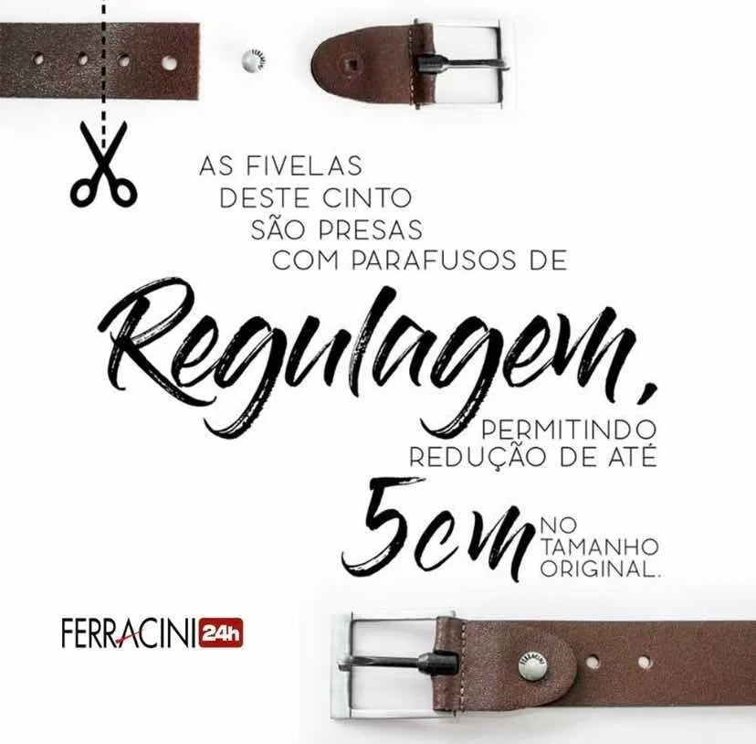 Cinturón de piel ajustable para hombre Ferracini FC543