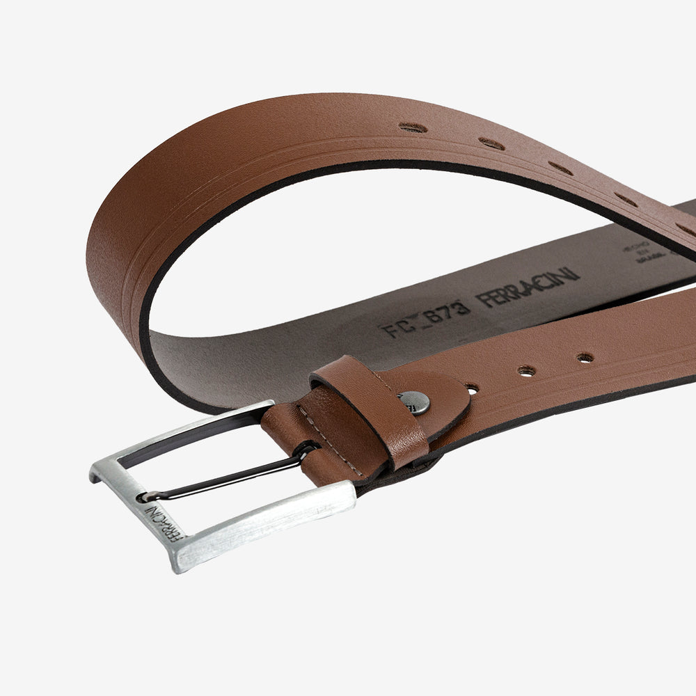 Cinturón ancho ajustable de cuero para hombre Ferracini FC673