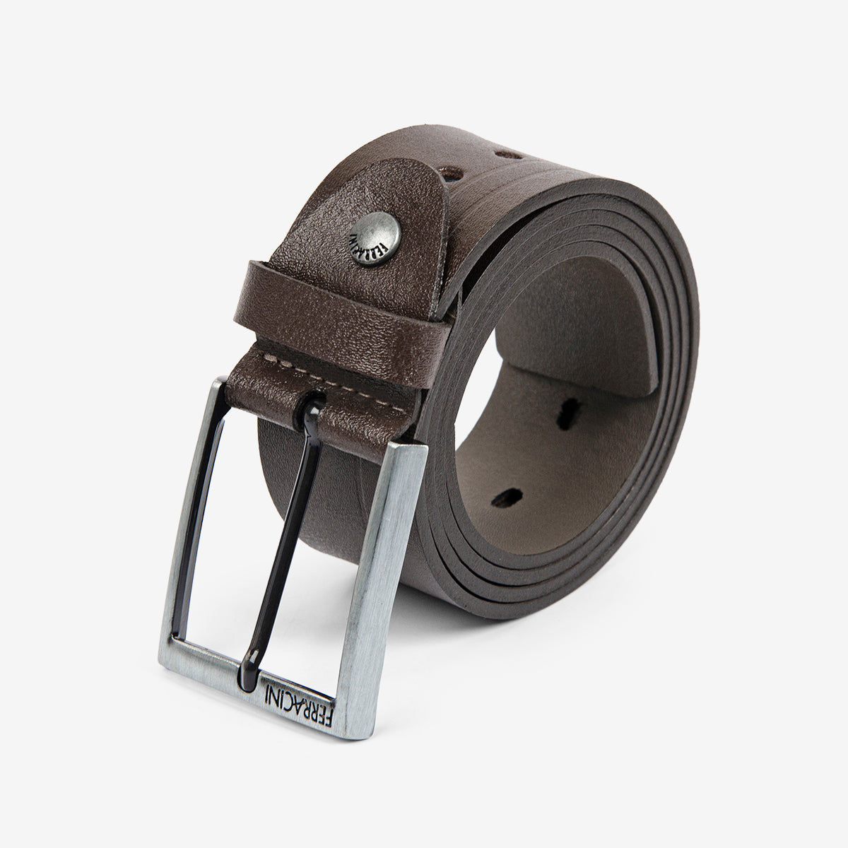 Cinturón ancho ajustable de cuero para hombre Ferracini FC673