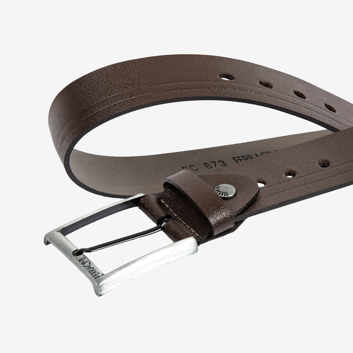 Cinturón ancho ajustable de cuero para hombre Ferracini FC673