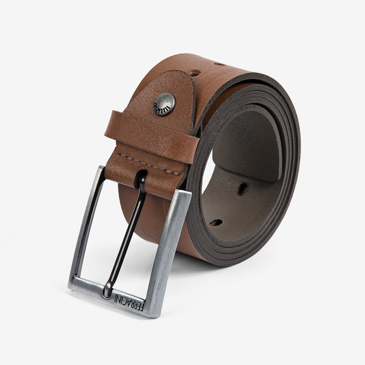 Cinturón ancho ajustable de cuero para hombre Ferracini FC673