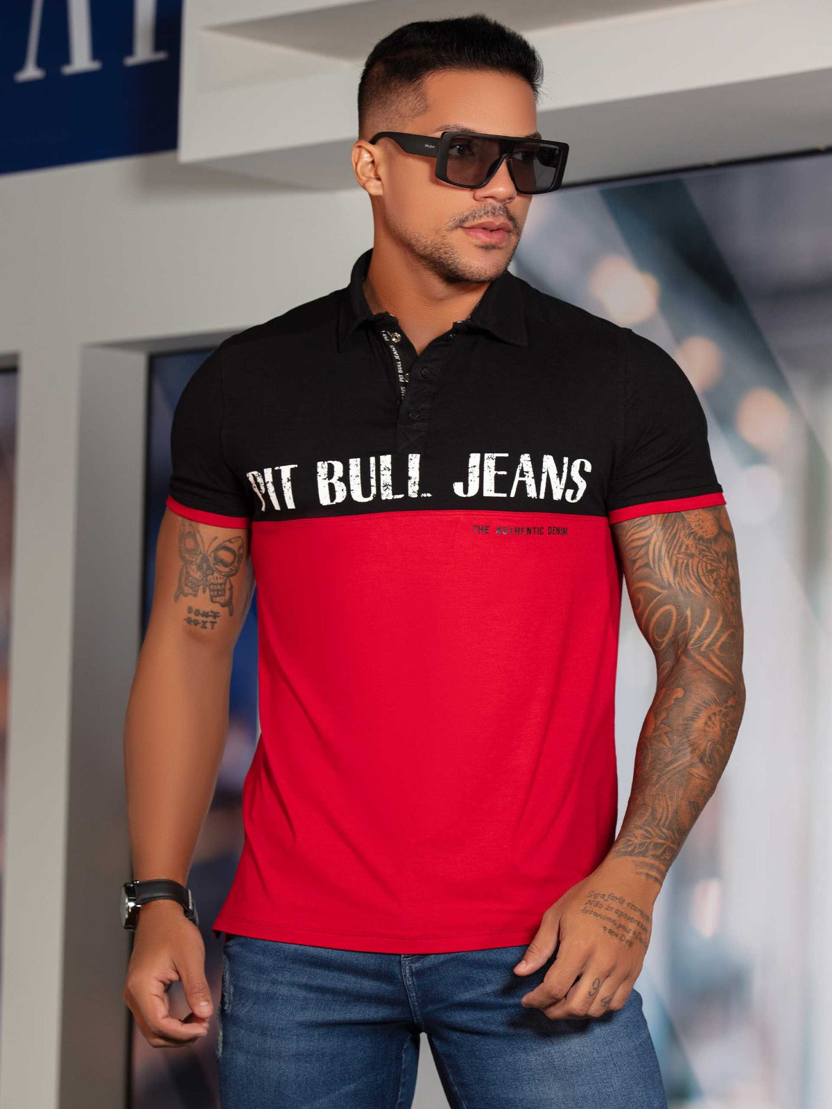 Pit Bull Jeans Men's polo Shirt 79465