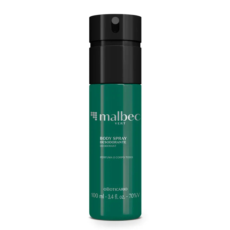 O Boticario Malbec Vert Men's Body Spray Deodorant