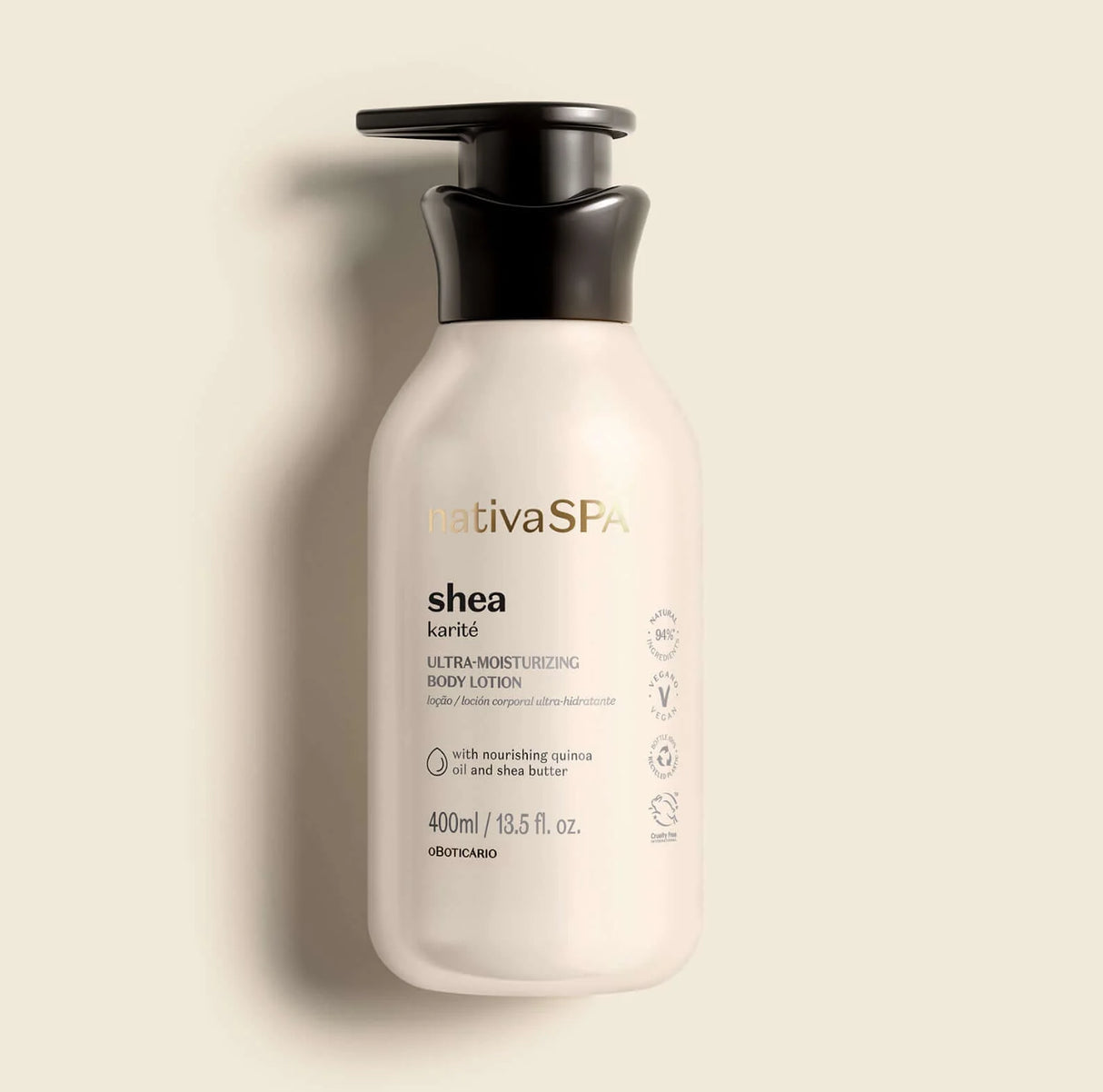 O Boticario Nativa Spa Shea Women's Moisturizing Body Lotion