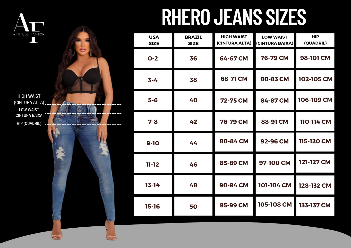 Rhero Women's High Waisted Jeans Pants 56709