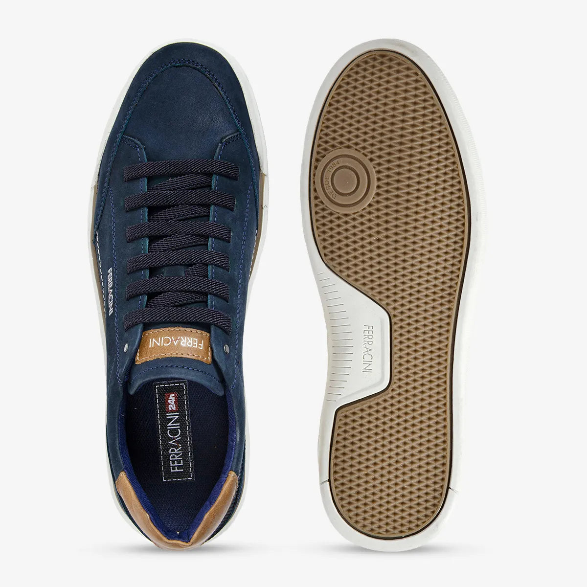 Zapatillas de piel para hombre Ferracini Star 1056 C