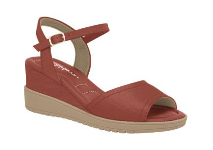 Piccadilly high-heel sandal in coral, featuring a soft, cushioned insole. includes an adjustable ankle buckle.