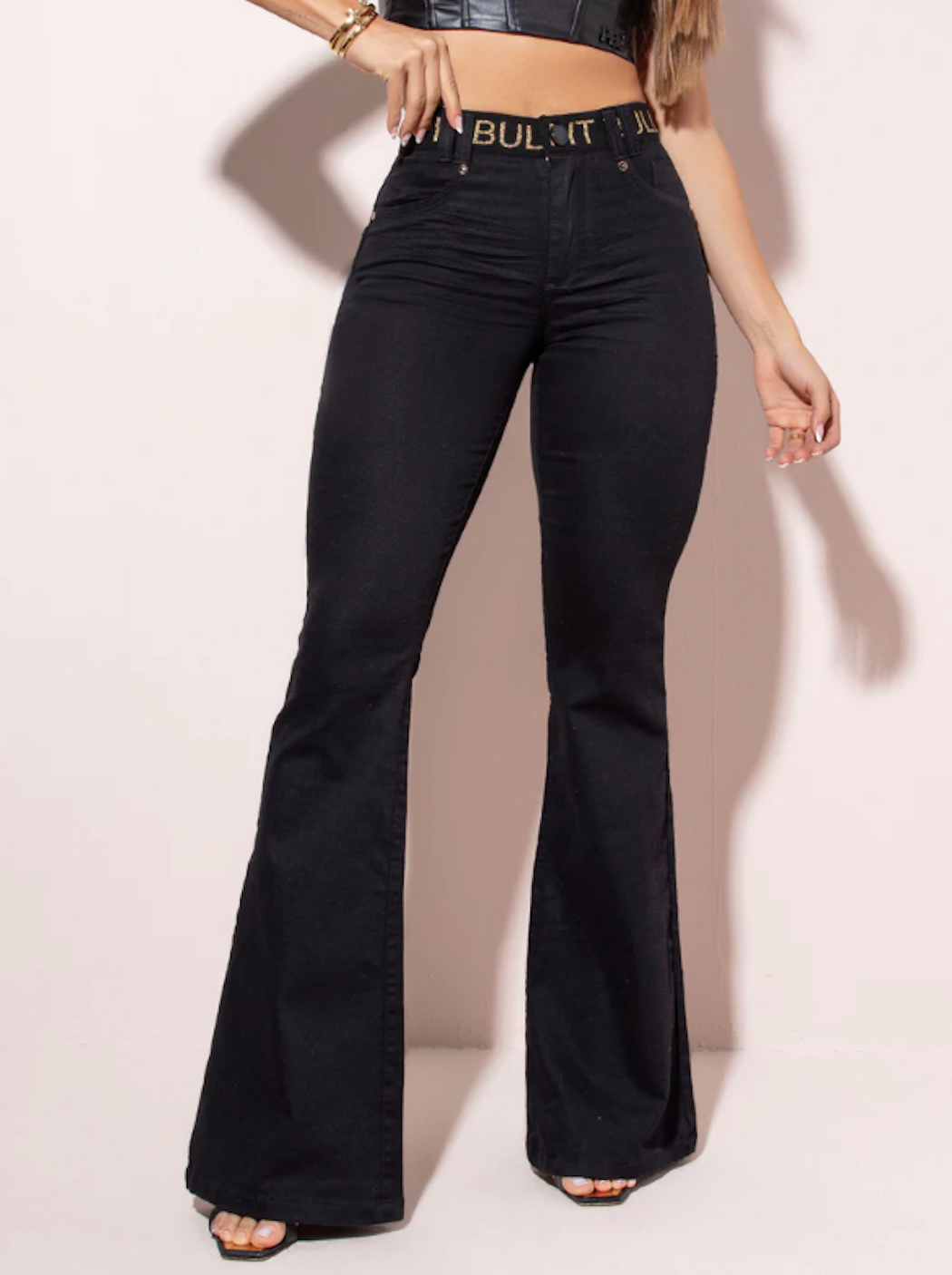 Pantalones acampanados para mujer Pitbull 66538
