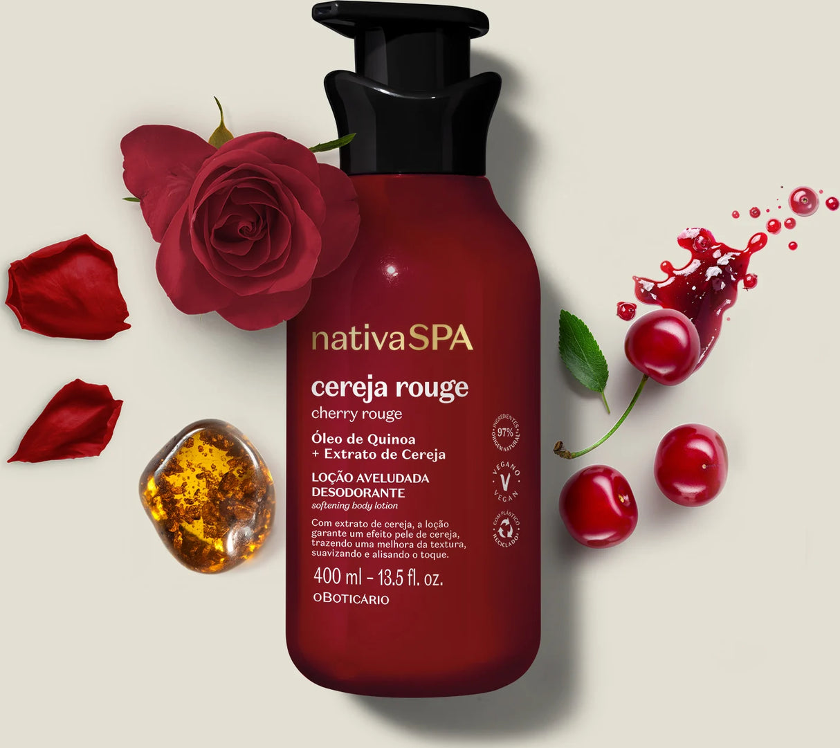 O Boticario Nativa Spa Cherry Rouge Women's Moisturizing