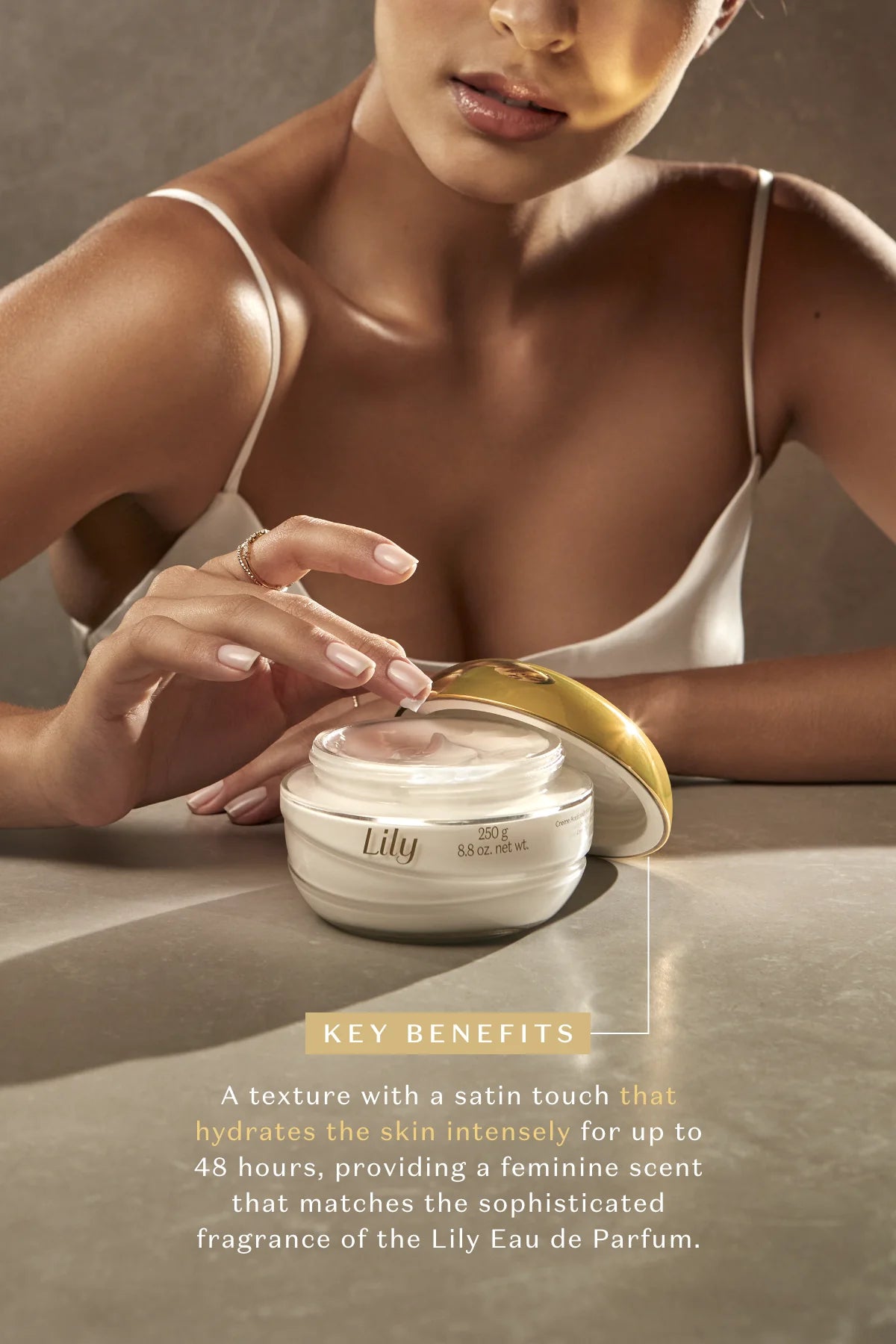 O Boticario Lily  Essence Women's Body Cream Moisturizer