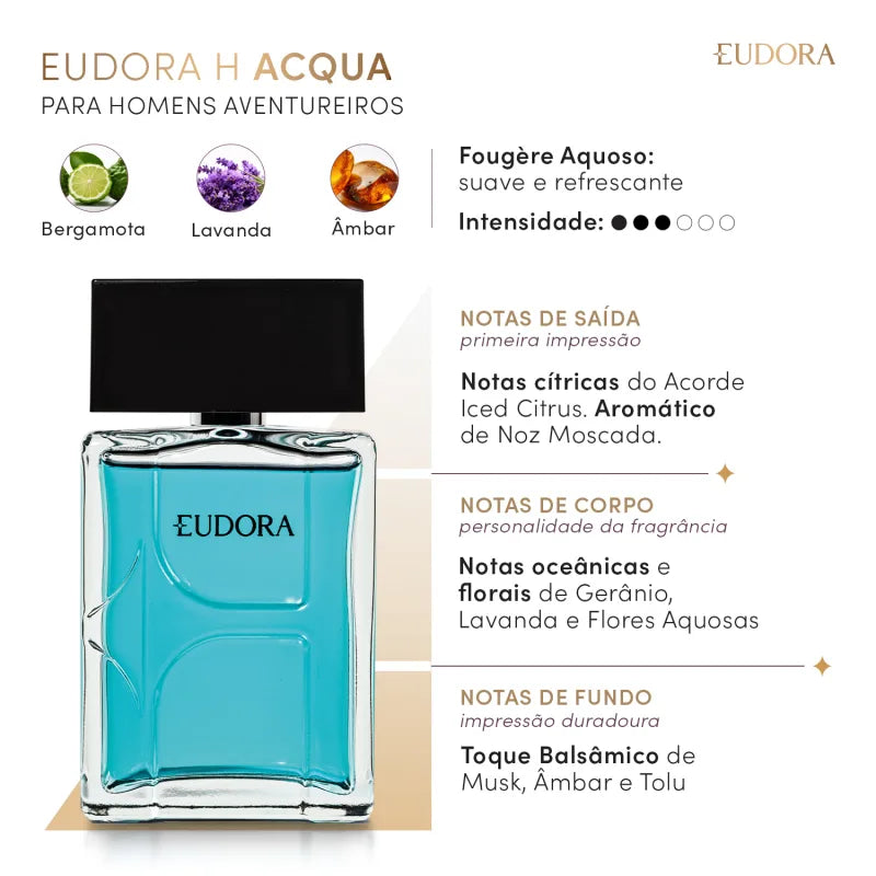 O Boticario Eudora H Acqua Men's Eau De Toilette