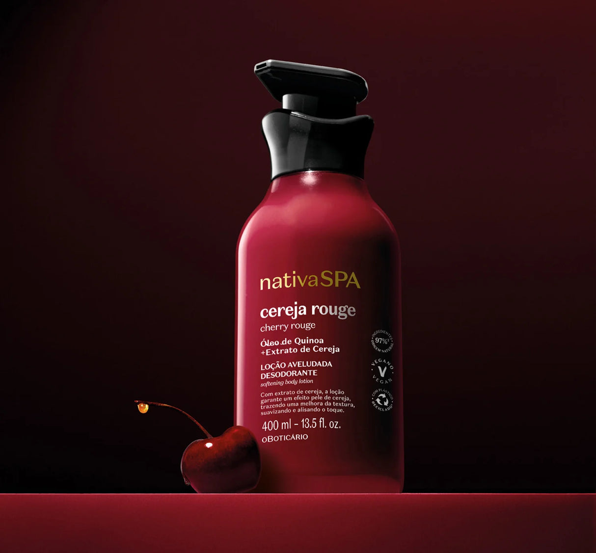 O Boticario Nativa Spa Cherry Rouge Women's Moisturizing