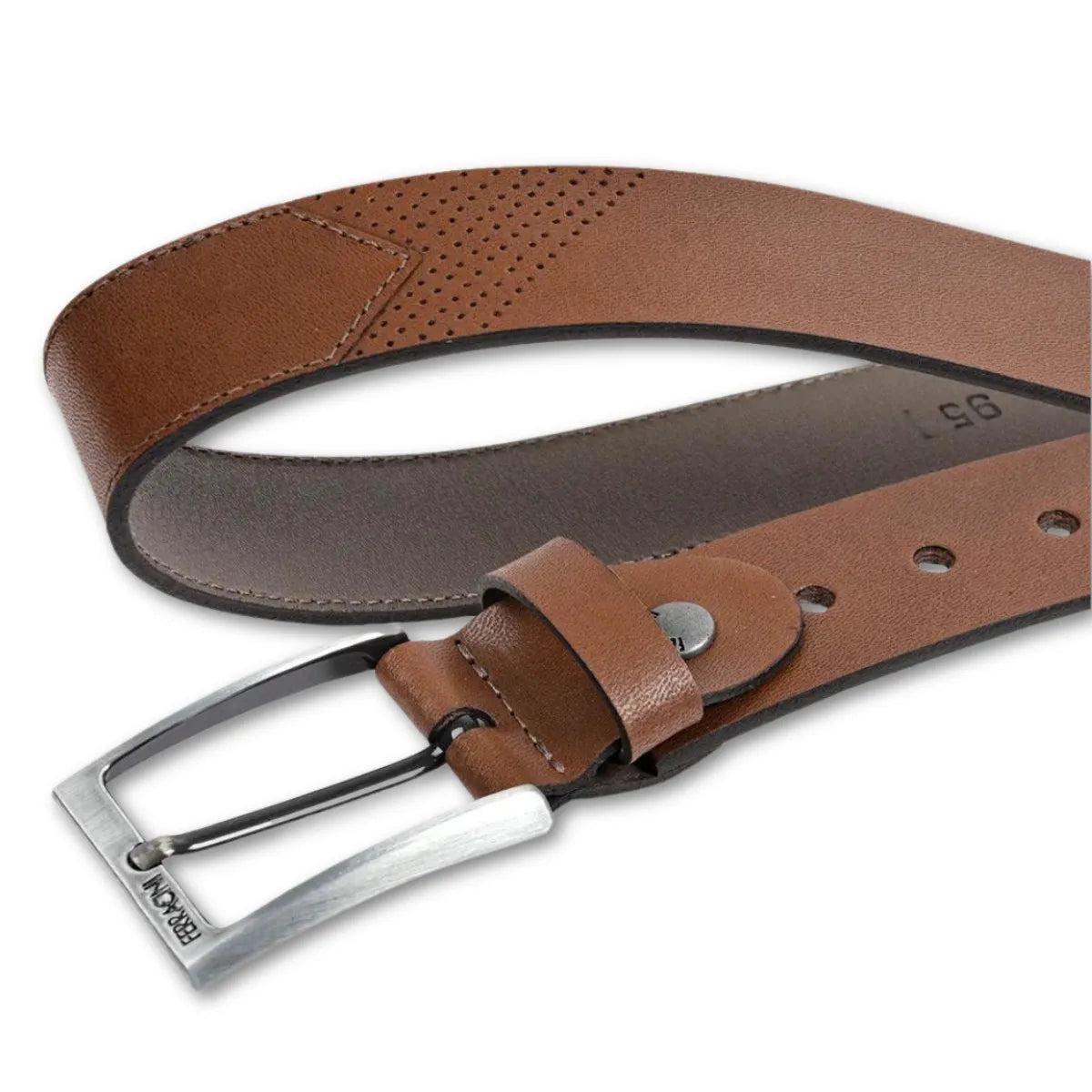 Cinturón ajustable de cuero para hombre Ferracini FC667