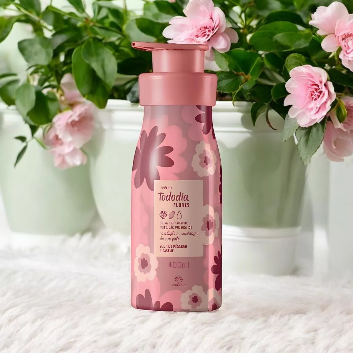 Natura Todo Dia Peach Blossom and Jasmine Women's Moisturizing Body Lotion