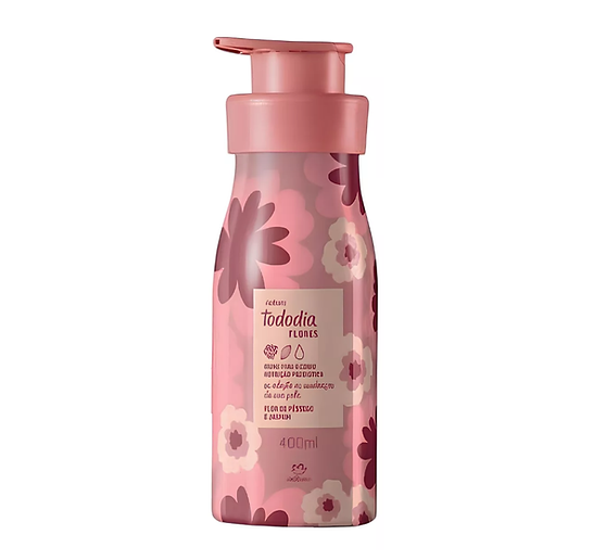 Natura Todo Dia Peach Blossom and Jasmine Women's Moisturizing Body Lotion