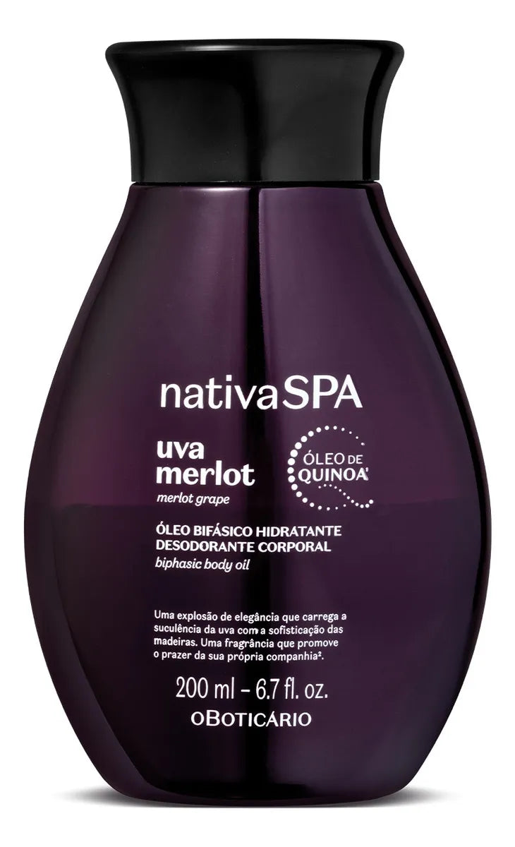 O Boticario Nativa Spa Women's Uva Merlot Body Oil