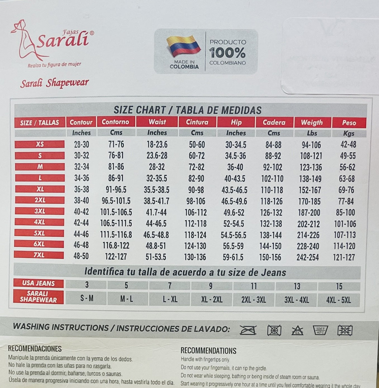 Cinta modeladora feminina Sarali S0077